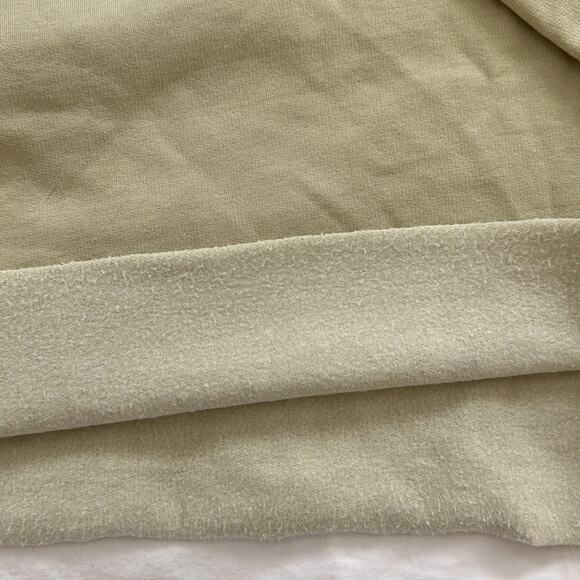 WeWoreWhat Cropped Crewneck Activewear Sweatshirt Raw Hem Zwy Hay Yellow Size L - Picture 9 of 11